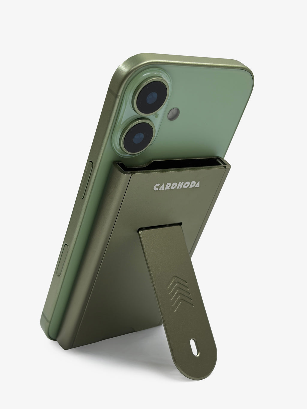 Magnetic Quick Release Case | RFID/NFC Blocking Cardcase with Foldable Phone Stand