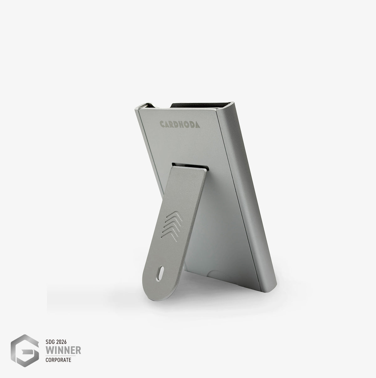 Magnetic Quick Release Case - RFID/NFC Blocking Card Case with Foldable Phone Stand