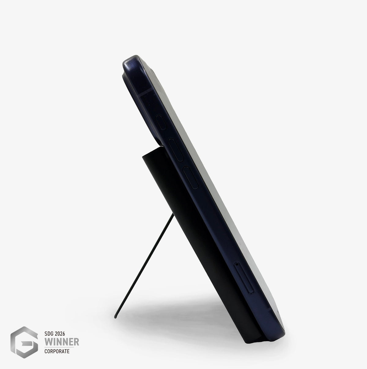 Magnetic Quick Release Case - RFID/NFC Blocking Card Case with Foldable Phone Stand