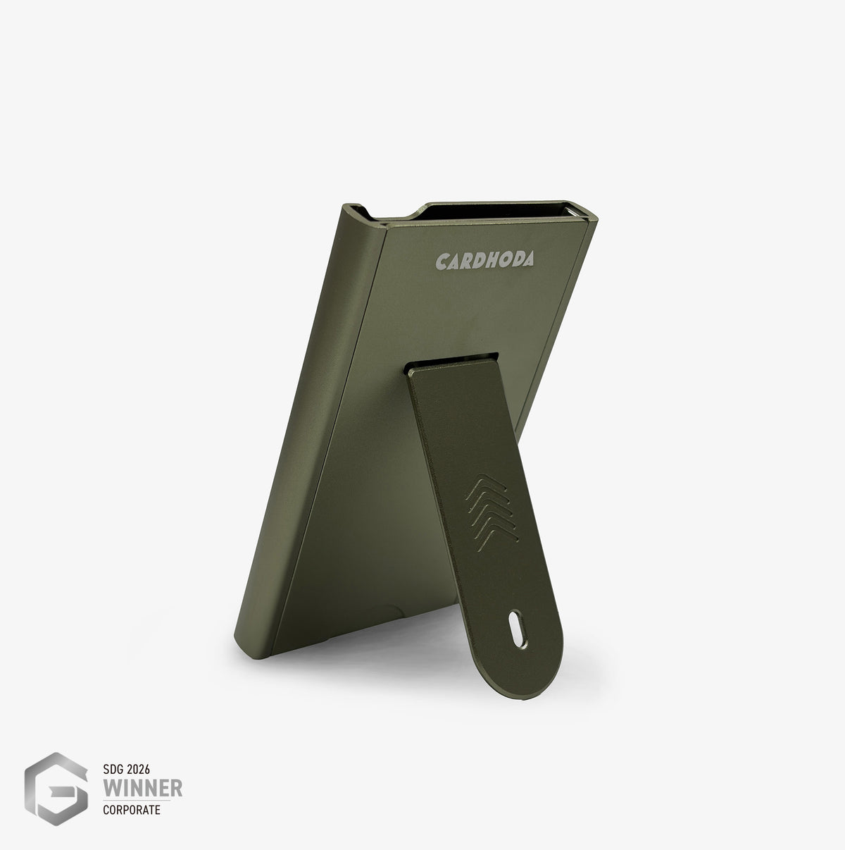 Magnetic Quick Release Case - RFID/NFC Blocking Card Case with Foldable Phone Stand